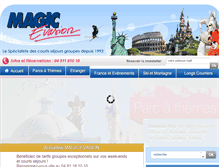 Tablet Screenshot of magicevasion-groupe.com